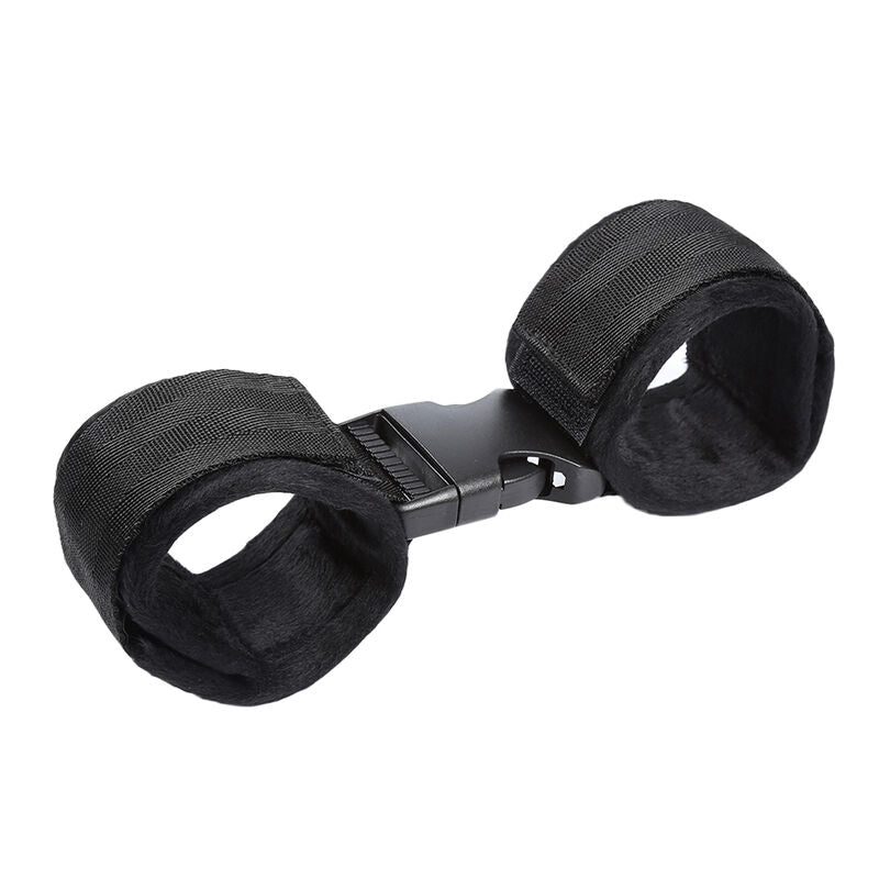 OHMAMA FETISH - FERMETURE  CROCHET ET BOUCLE RETENUES DE POIGNET EN NYLON OHMAMA FETISH