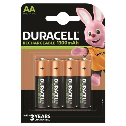 DURACELL - BATTERIE RECHARGEABLE HR6 AA 1300mAh 4 UNIT? DURACELL
