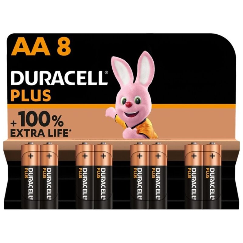 DURACELL - PILE ALCALINE PLUS POWER 100 AA LR6 8 UNIT? DURACELL