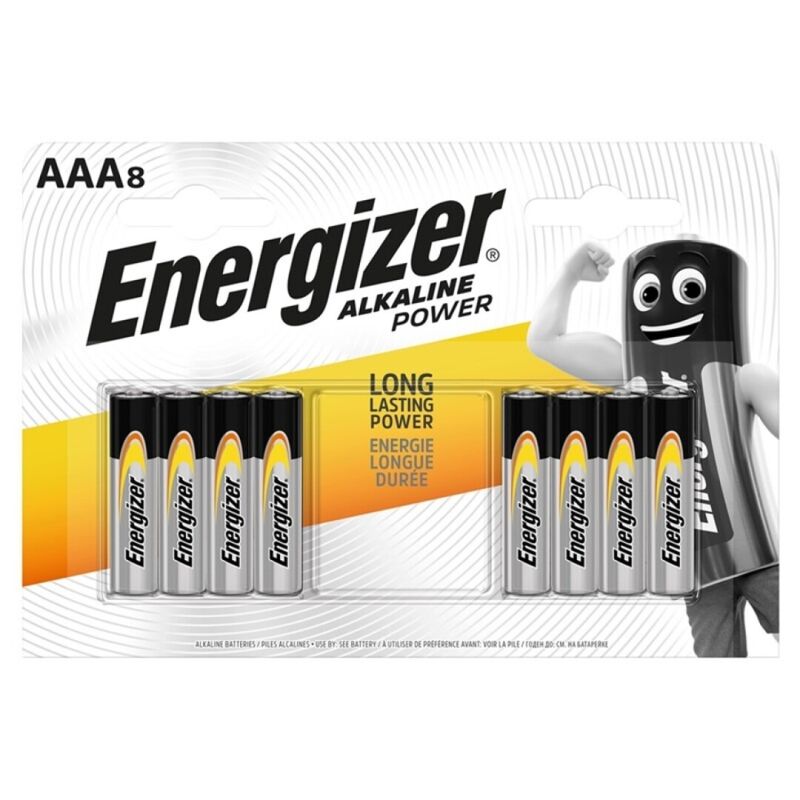 ENERGIZER - PILE ALCALINE PUISSANCE AAA LR03 8 UNIT? ENERGIZER