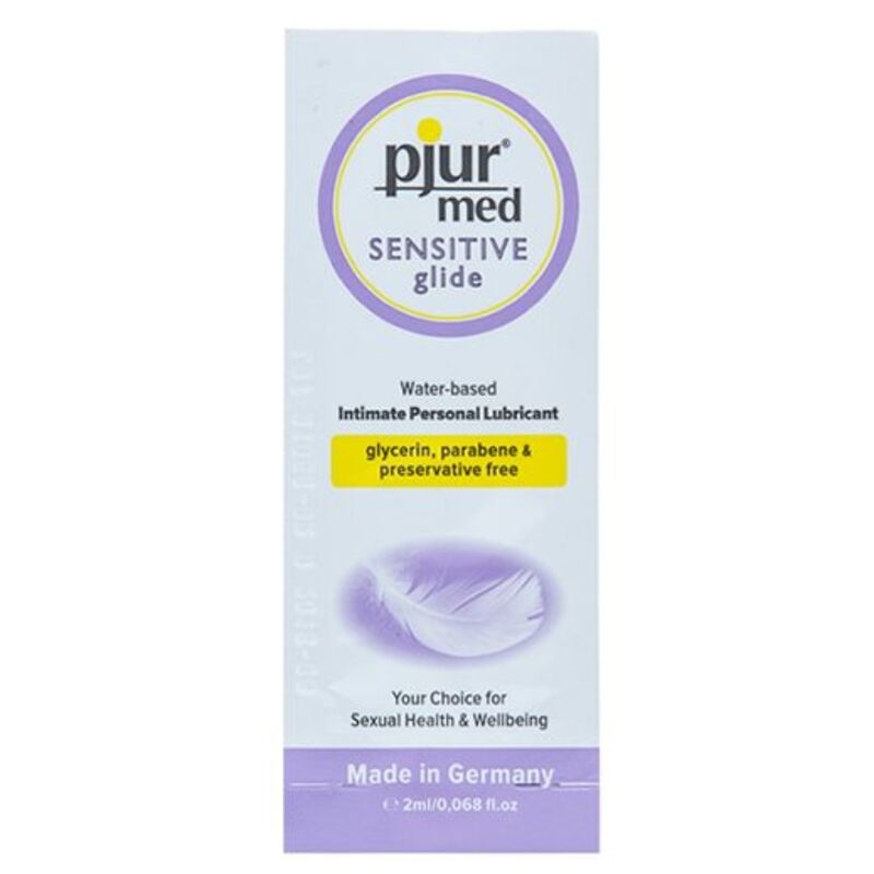 PJUR - MED LUBRIFIANT  BASE EAU SENSITIVE GLIDE 2 ML PJUR