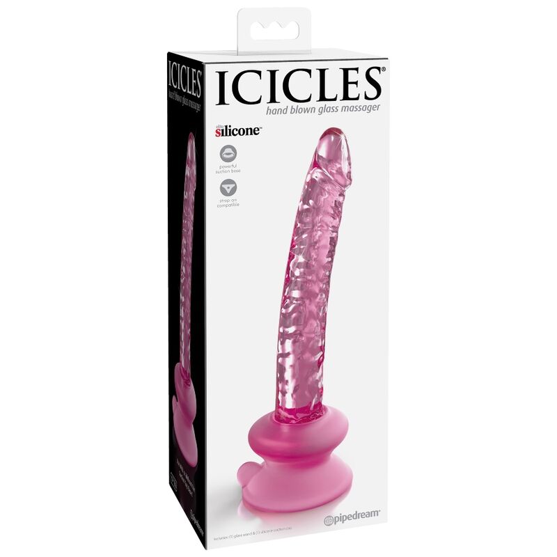 ICICLES - N. 86 GODE EN VERRE AVEC VENTOUSE ICICLES
