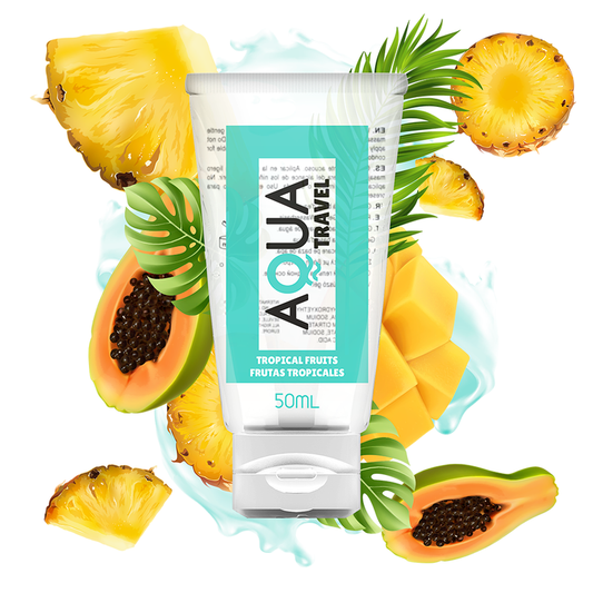 AQUA TRAVEL - SAVEUR LUBRIFIANT A BASE D''EAU FRUITS TROPICAUX - 50 ML AQUA TRAVEL