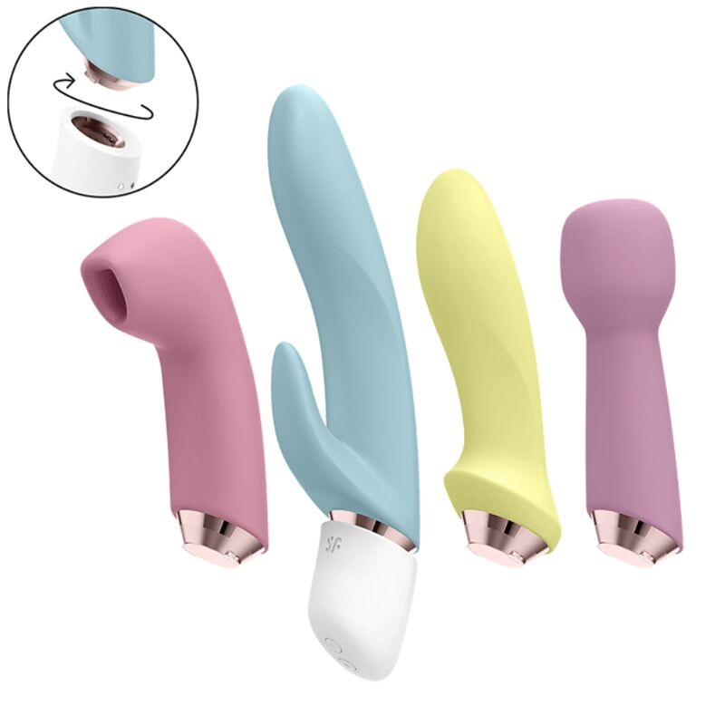 SATISFYER - MARVELOUS FOUR ENSEMBLE VIBRATEUR ET AIR PULSE SATISFYER VIBRATOR