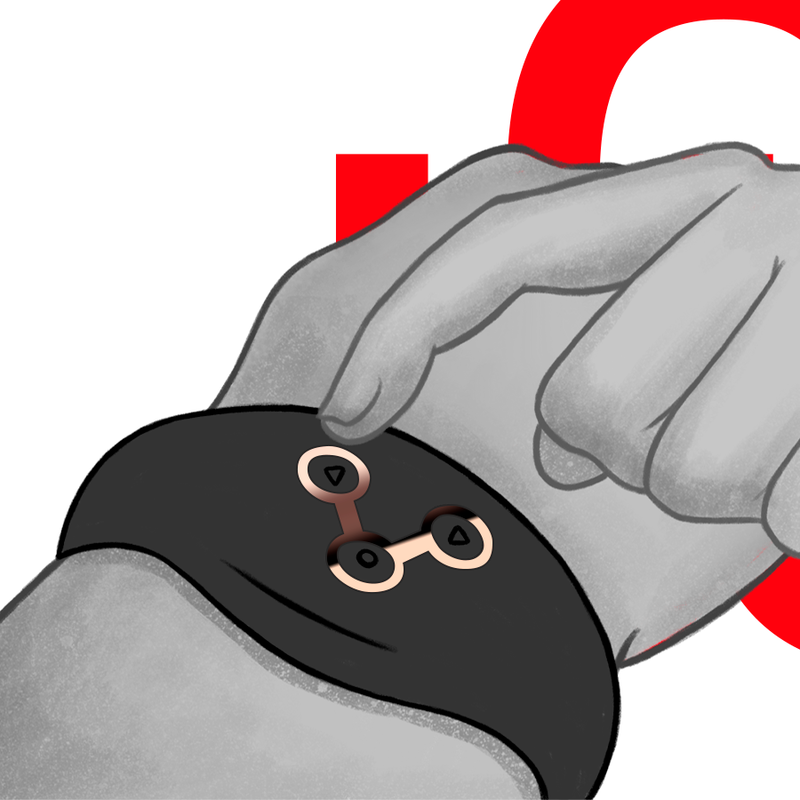 WATCHME - MONTRE À TÉLÉCOMMANDE À TECHNOLOGIE SANS FIL JET ET CUIVRE WATCHME