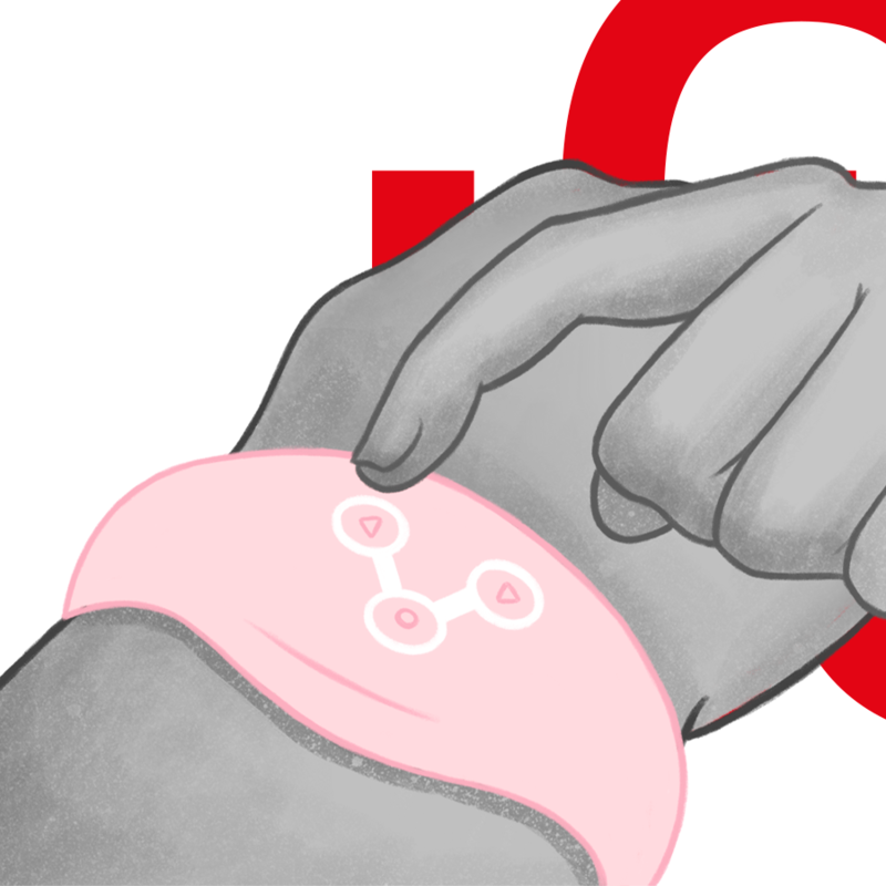 WATCHME - MONTRE À TECHNOLOGIE SANS FIL ROSE TENDRE WATCHME