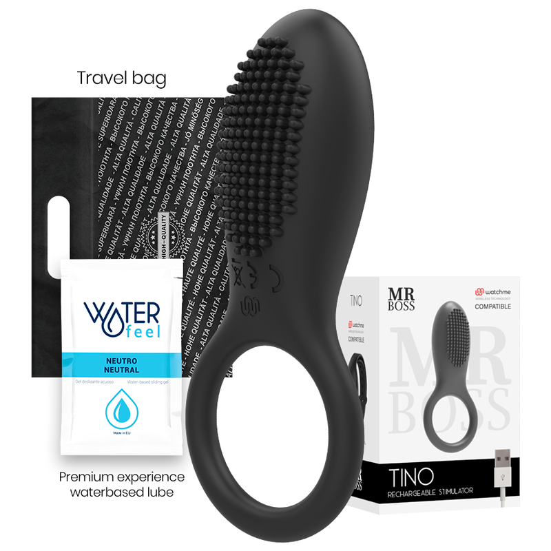 MR BOSS - BAGUE STIMULATEUR TINO COMPATIBLE AVEC LA TECHNOLOGIE SANS FIL WATCHME MR. BOSS