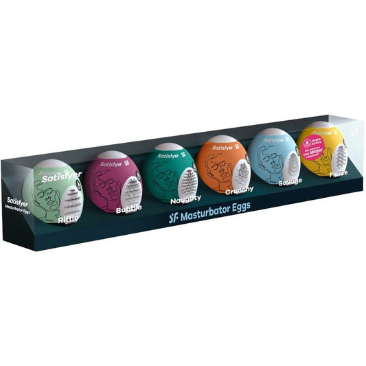 SATISFYER - OEUFS MASTURBATEURS ENSEMBLE DE 6 UNITÉS SATISFYER EGGS