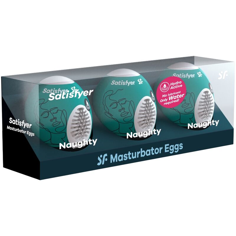 SATISFYER - 3 OEUFS MASTURBATEURS NAUGHTY SATISFYER EGGS