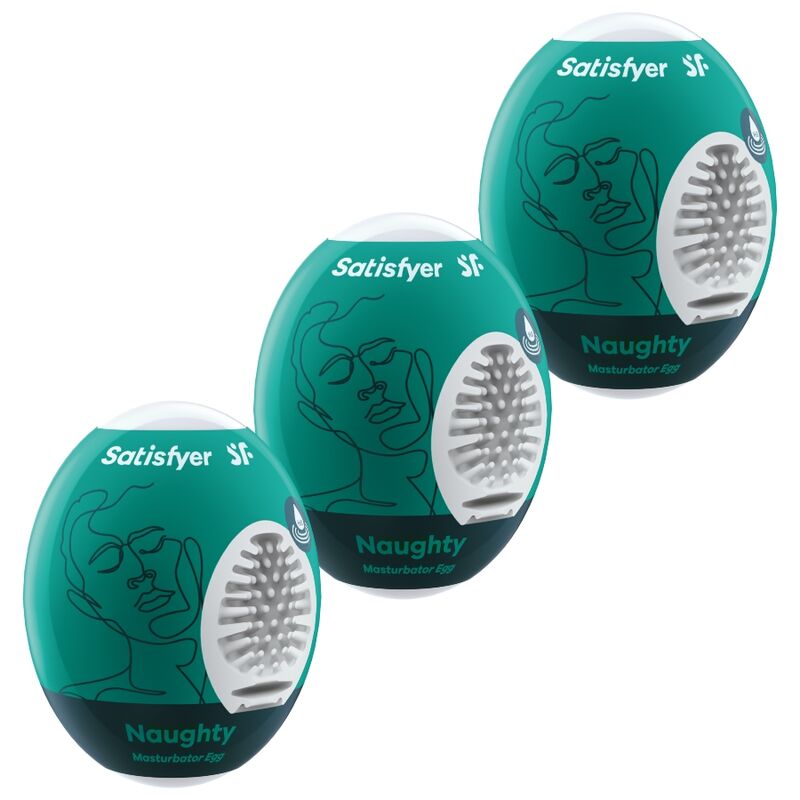 SATISFYER - 3 OEUFS MASTURBATEURS NAUGHTY SATISFYER EGGS
