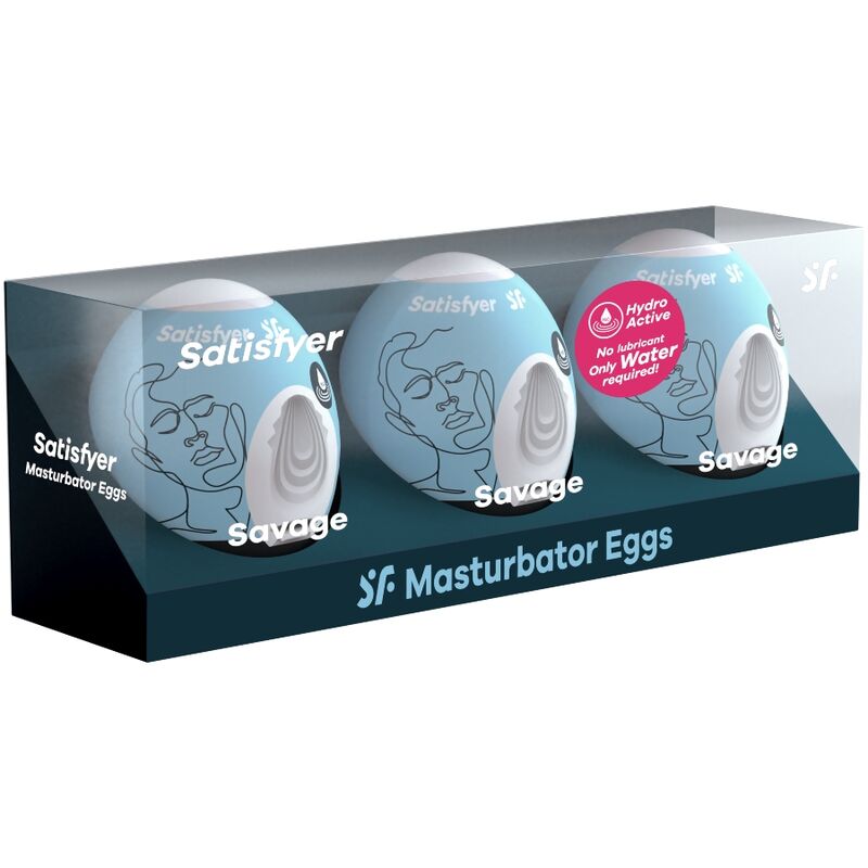 SATISFYER - 3 OEUFS MASTURBATEURS SAVAGE SATISFYER EGGS