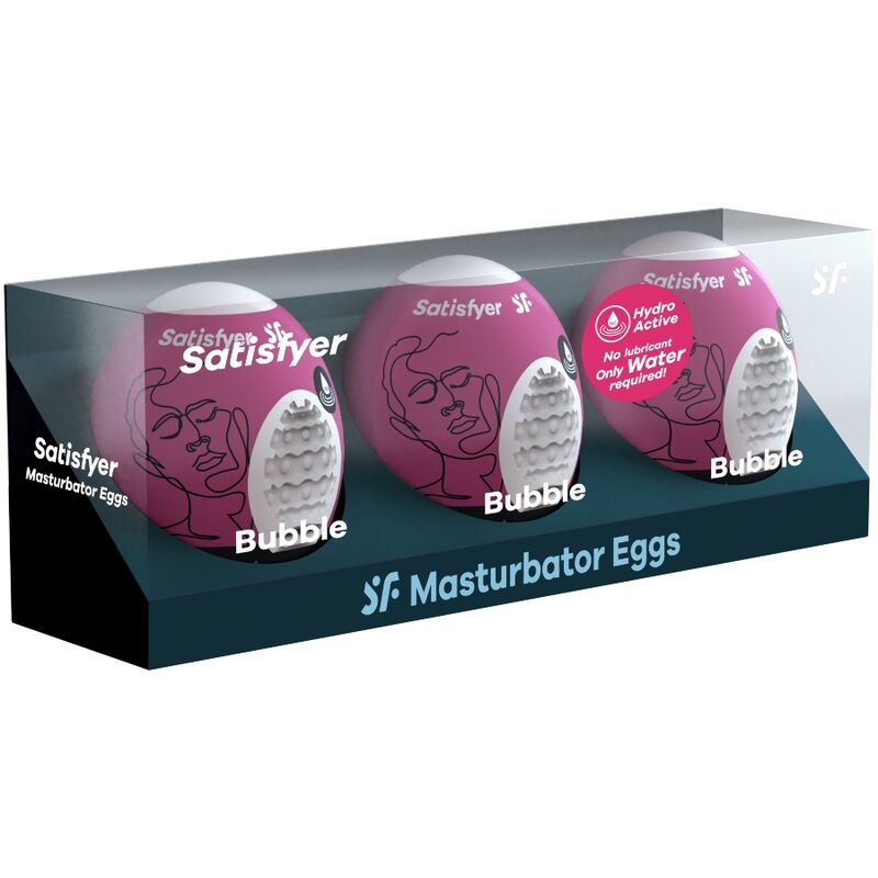 SATISFYER - 3 OEUFS MASTURBATEURS BUBBLE SATISFYER EGGS
