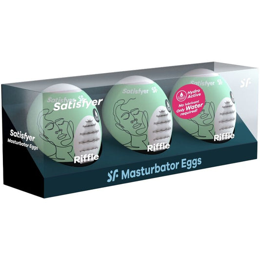 SATISFYER - 3 OEUFS MASTURBATEURS RIFFLE SATISFYER EGGS