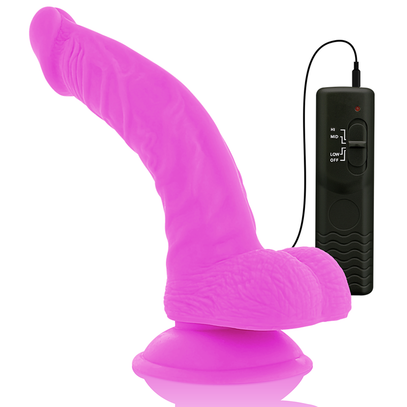 DIVERSIA - DILDO VIBRANT FLEXIBLE VIOLET 21.5 CM -O- 4.5 CM DIVERSIA