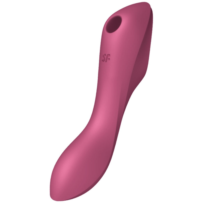 SATISFYER - STIMULATEUR ET VIBRATEUR CURVY TRINITY 3 ROUGE SATISFYER AIR PULSE