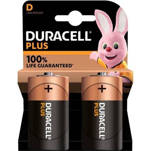 DURACELL - PILE ALCALINE PLUS POWER 100 D LR20 2 UNITÉS DURACELL
