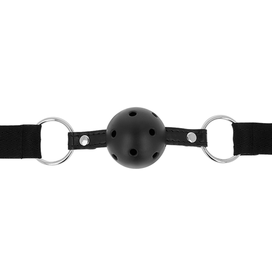 OHMAMA FETISH BALL GAG RESPIRANT EN TISSU NOIR OHMAMA FETISH