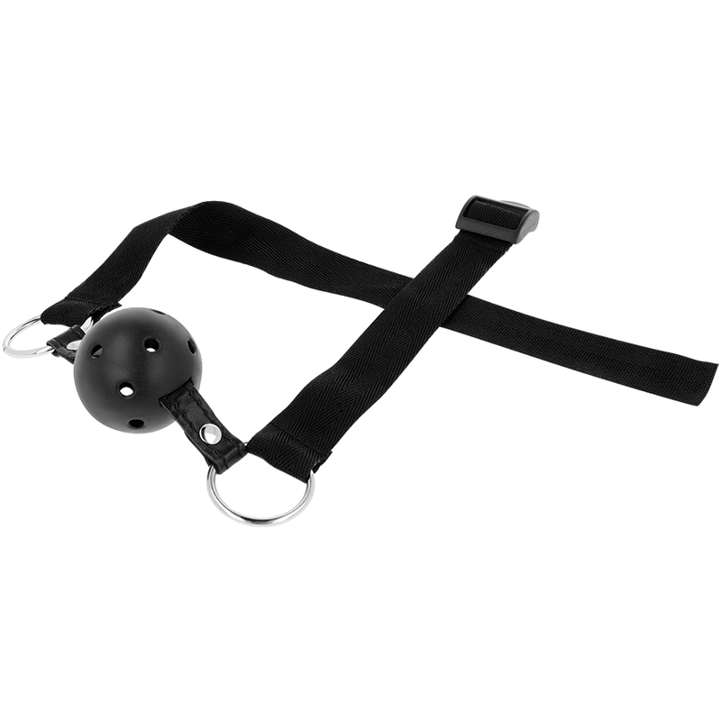 OHMAMA FETISH BALL GAG RESPIRANT EN TISSU NOIR OHMAMA FETISH