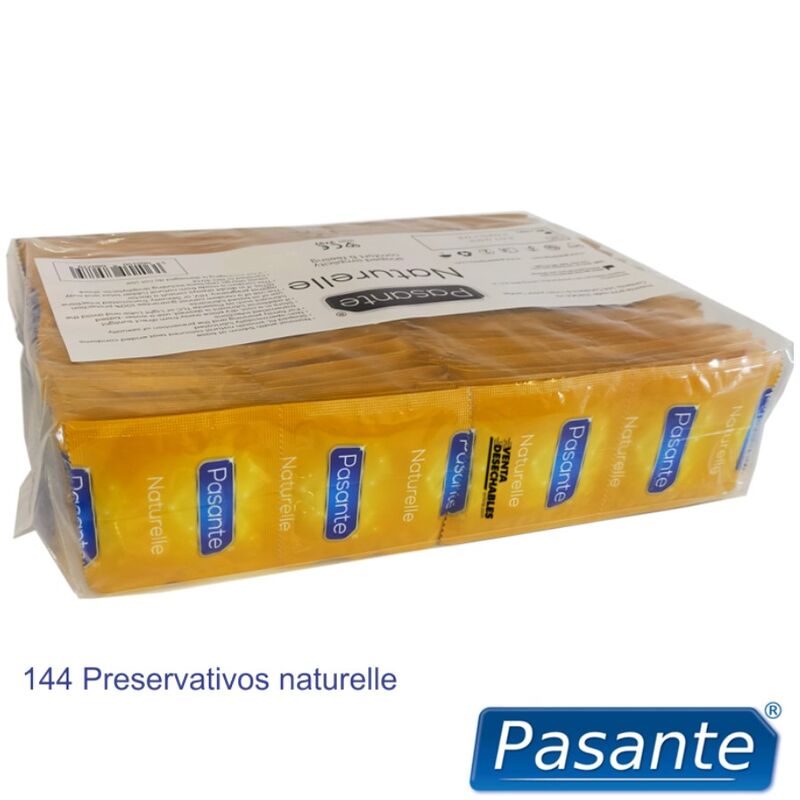 PASANTE - PRÉSERVATIFS NATURELLE SAC 144 UNITÉS PASANTE