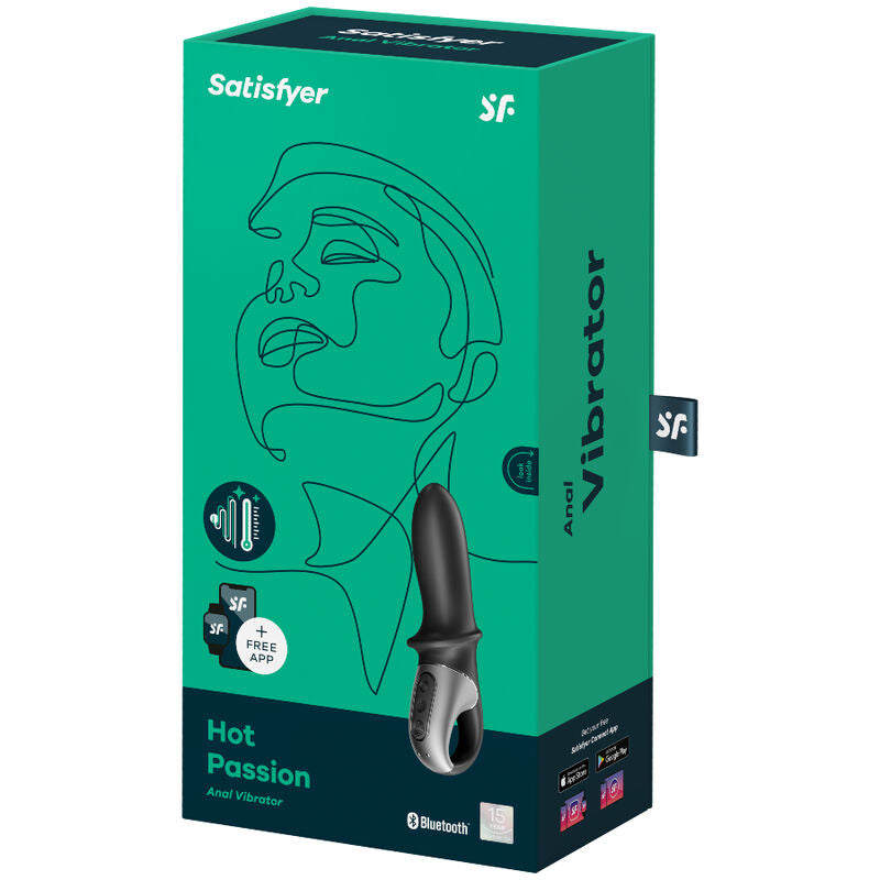 SATISFYER - APPLICATION DE VIBRATEUR ANAL HOT PASSION NOIR SATISFYER CONNECT