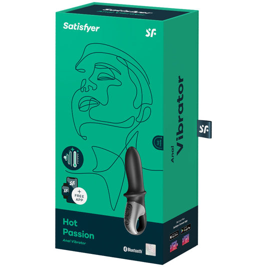 SATISFYER - APPLICATION DE VIBRATEUR ANAL HOT PASSION NOIR SATISFYER CONNECT