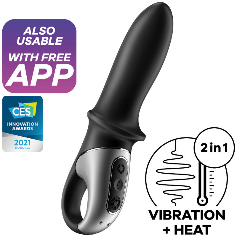 SATISFYER - APPLICATION DE VIBRATEUR ANAL HOT PASSION NOIR SATISFYER CONNECT