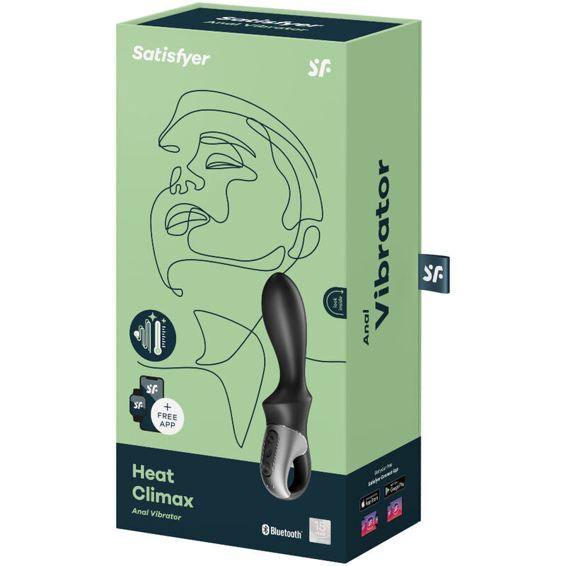 SATISFYER - APPLICATION VIBRATEUR ANAL HEAT CLIMAX NOIR SATISFYER CONNECT