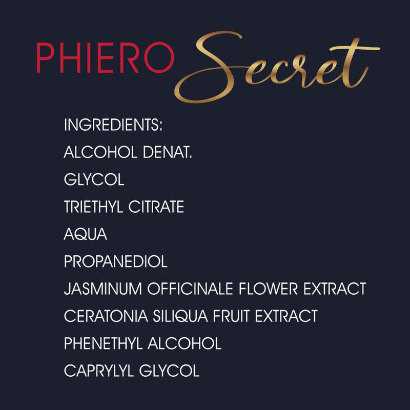 500 COSMETICS - PHIERO SECRET COMBINAISON NATURELLE SANS ODEUR D''HORMONES SEXUELLES FÉMININES 15 ML 500COSMETICS