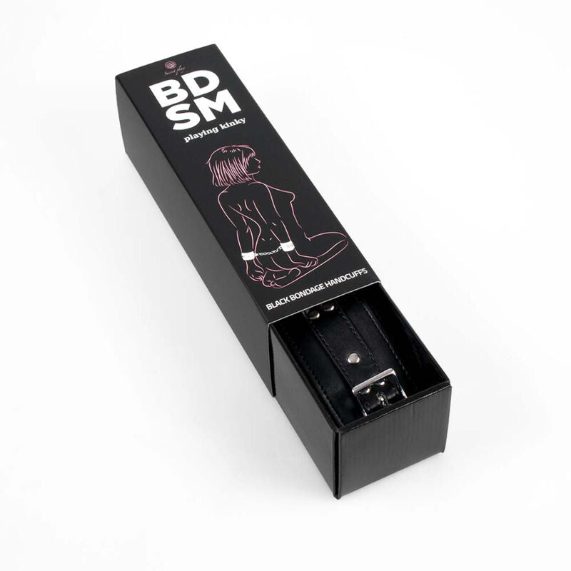 SECRETPLAY - MENOTTES DE BONDAGE NOIRES COLLECTION BDSM SECRETPLAY 100% FETISH