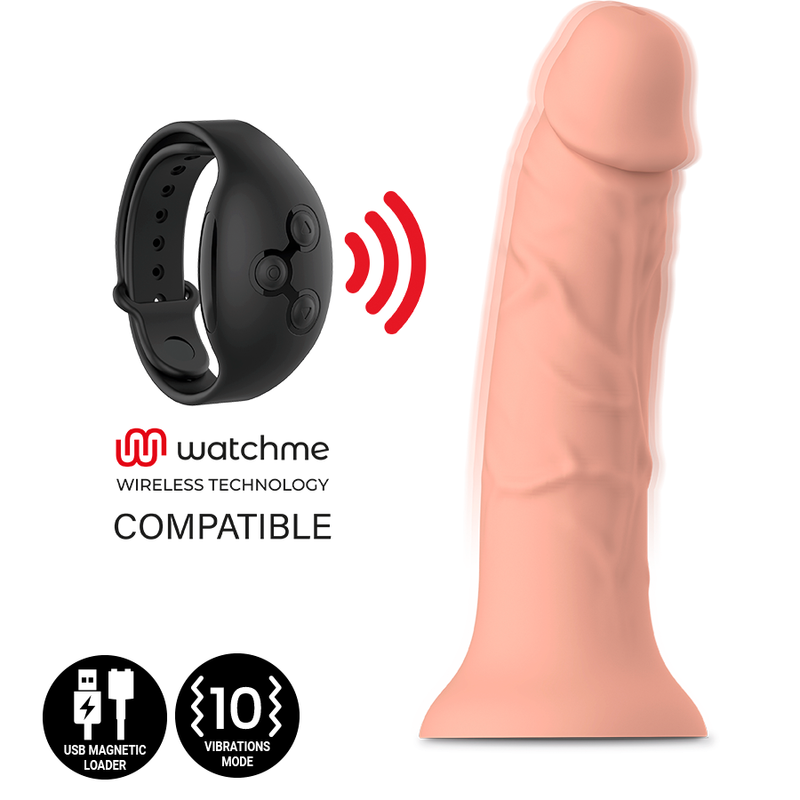MYTHOLOGY - ASHER ORIGINAL DILDO S - VIBRATEUR COMPATIBLE AVEC LA TECHNOLOGIE SANS FIL WATCHME MYTHOLOGY FANTASY DILDO