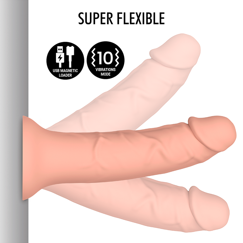 MYTHOLOGY - ASHER ORIGINAL DILDO M - VIBRATEUR COMPATIBLE AVEC LA TECHNOLOGIE SANS FIL WATCHME MYTHOLOGY FANTASY DILDO