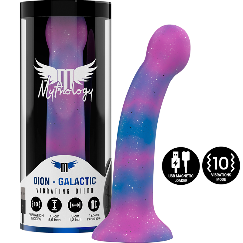MYTHOLOGY - DION GALACTIC DILDO S - VIBRATEUR WATCHME TECHNOLOGIE SANS FIL COMPATIBLE MYTHOLOGY FANTASY DILDO