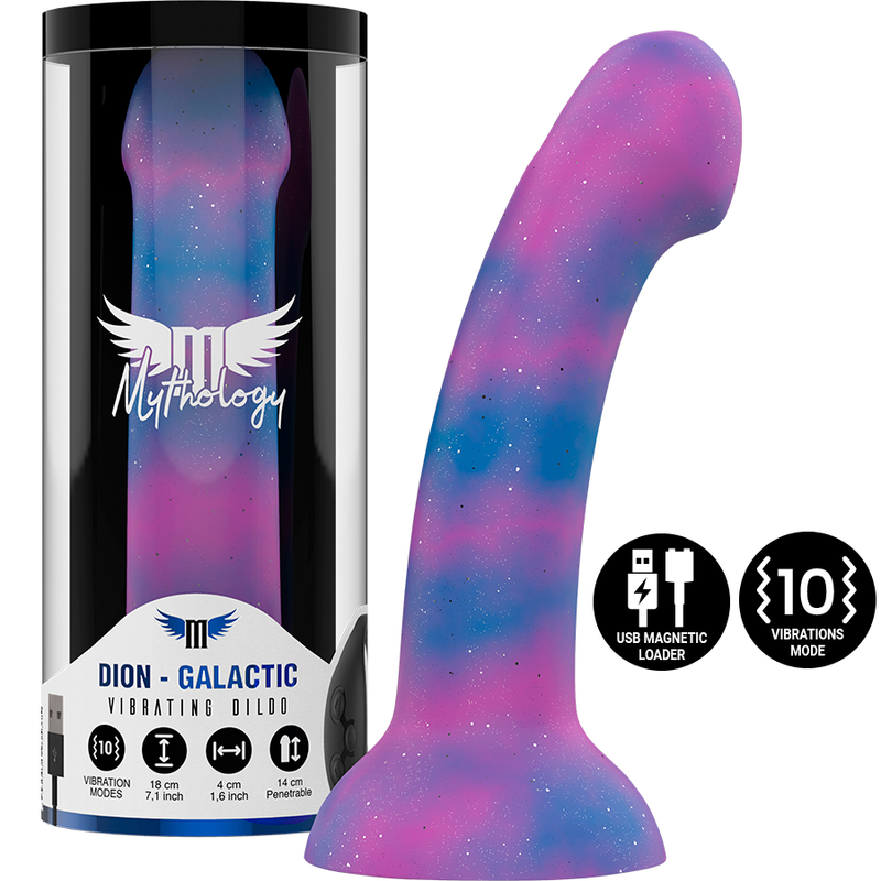 MYTHOLOGY - DION GALACTIC DILDO M - VIBRATEUR WATCHME TECHNOLOGIE SANS FIL COMPATIBLE MYTHOLOGY FANTASY DILDO