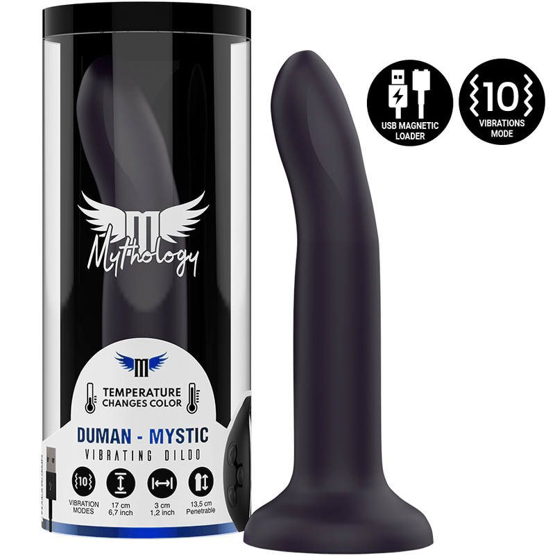 MYTHOLOGY - DUMAN MYSTIC DILDO M - VIBRATEUR COMPATIBLE AVEC LA TECHNOLOGIE SANS FIL WATCHME MYTHOLOGY FANTASY DILDO