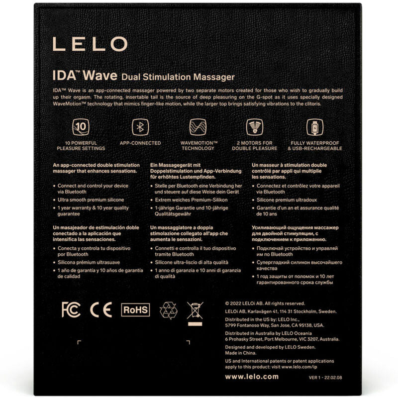 LELO - MASSEUR POUR COUPLES CORAIL LELO - IDA WAVE LELO
