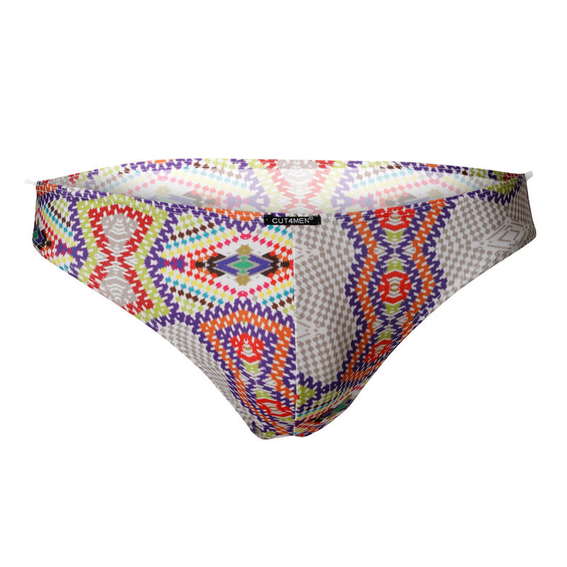 CUT4MEN - SLIP TAILLE BASSE AZTEC L CUT4MEN BRIEF & BIKINI