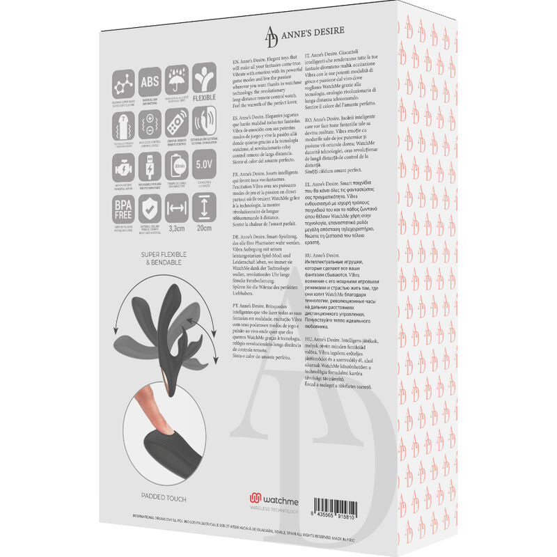 ANNE'S DESIRE  - RABBIT TÉLÉCOMMANDE TECHNOLOGIE A WATCHME NOIR ANNE´S DESIRE