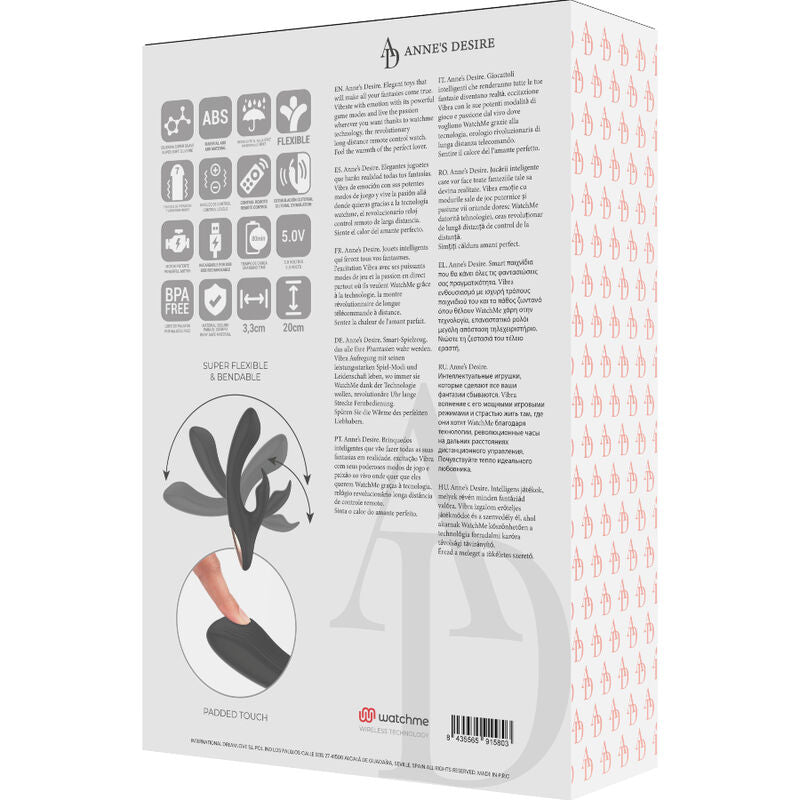 ANNE'S DESIRE - RABBIT TECHNOLOGIE DE TÉLÉCOMMANDE WATCHME NOIR/OR ANNE´S DESIRE