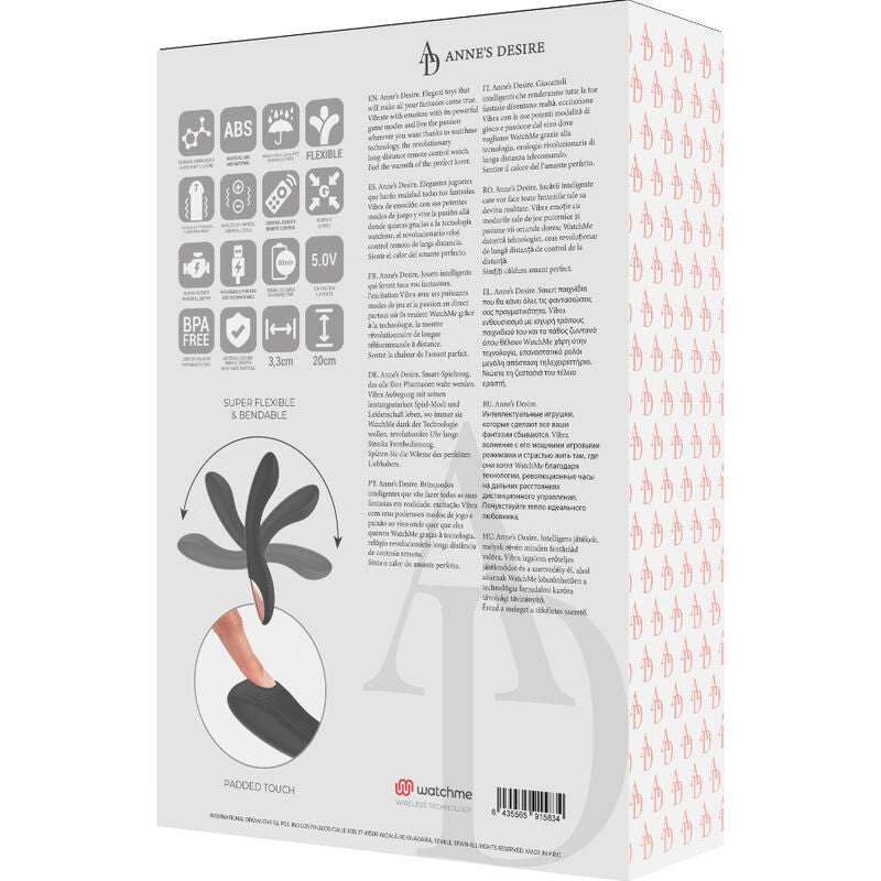 ANNE'S DESIRE - CURVE TÉLÉCOMMANDE TECHNOLOGIE A WATCHME NOIR ANNE´S DESIRE
