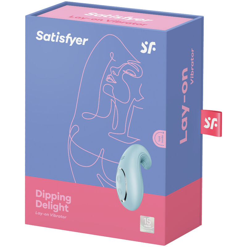 SATISFYER - VIBRATEUR  POSER DIPPING DELIGHT BLEU SATISFYER LAYONS