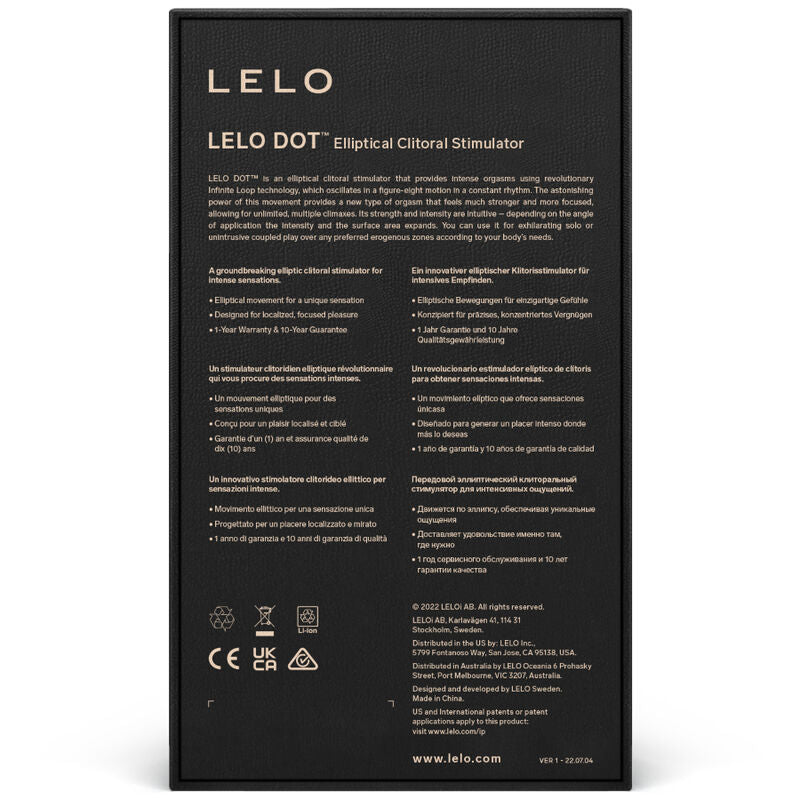 LELO - STIMULATEUR DE CLITORIS DOT - ROSE LELO