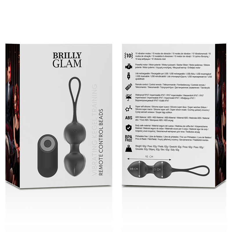BRILLY GLAM - PERLES DE KEGEL VIBRANTES TÉLÉCOMMANDE BRILLY GLAM