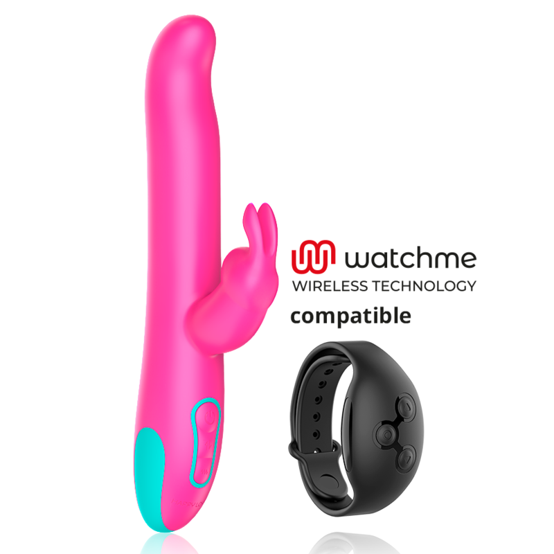HAPPY LOKY - PLUTO LAPIN VIBRATEUR ET ROTATEUR WATCHME TECHNOLOGIE SANS FIL COMPATIBLE HAPPY LOKY