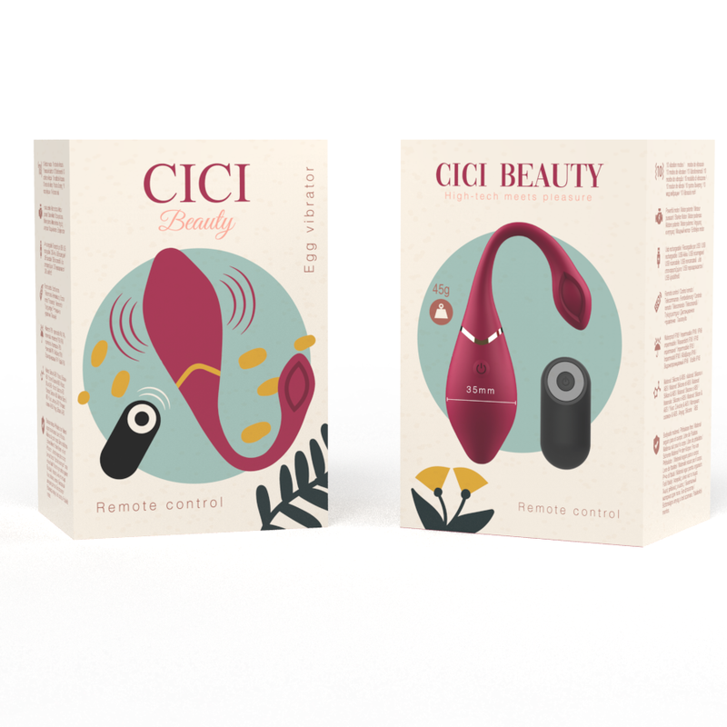 CICI BEAUTY - PREMIUM SILICONE EGG VIBRATEUR TÉLÉCOMMANDE CICI BEAUTY