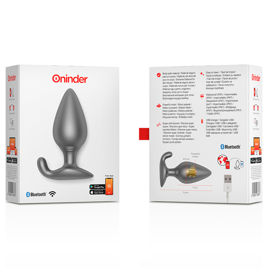 ONINDER - PLUG ANAL VIBRANT RIO NOIR - APPLICATION GRATUITE ONINDER