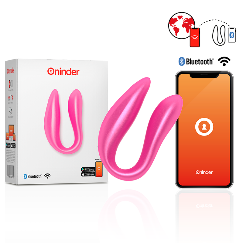 ONINDER - LISBOA G-SPOT & CLITORAL STIMULATEUR NOIR - APPLICATION GRATUITE ONINDER