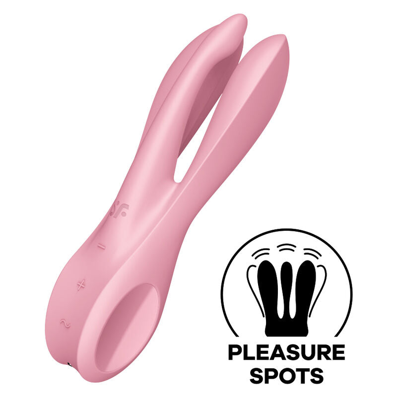 SATISFYER - VIBRATEUR THREESOME 1 BLEU SATISFYER VIBRATOR
