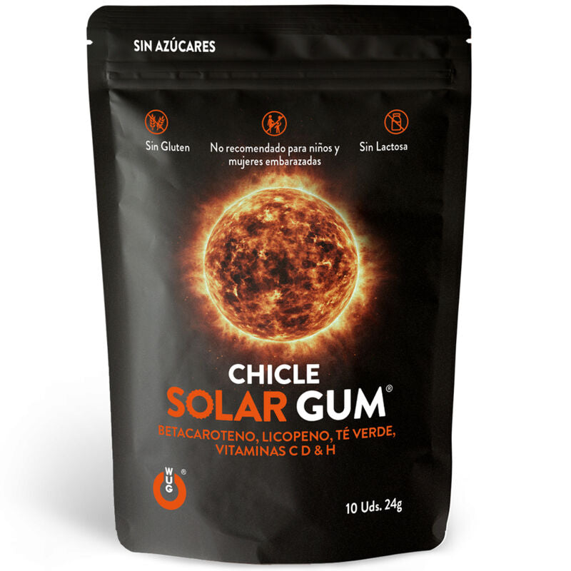 WUG GUM - SOLAR GUM SUN TANNING 10 UNITS WUG GUM