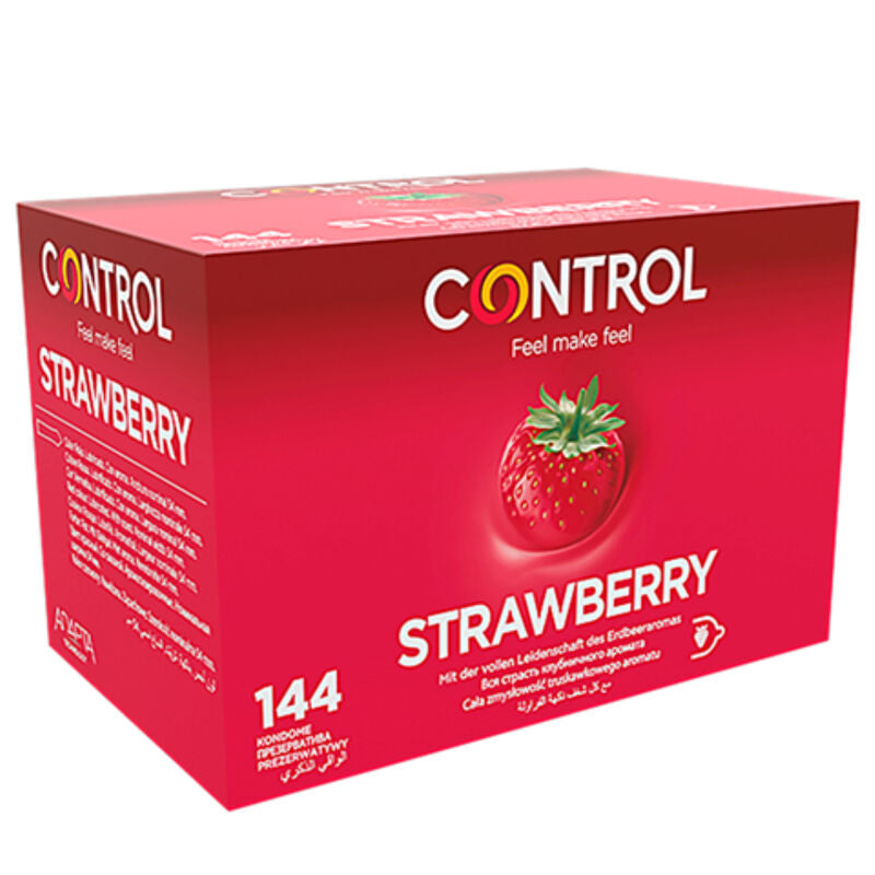 CONTROL - PRÉSERVATIFS ADAPTA FRAISE 144 UNITÉS CONTROL CONDOMS