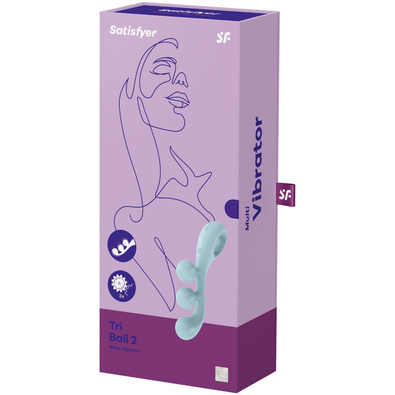 SATISFYER - VIBRATEUR MULTI TRI BALL 2 BLEU SATISFYER VIBRATOR